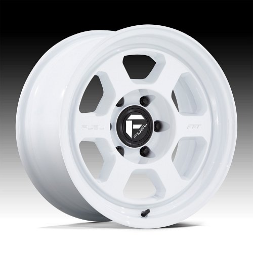 Fuel Hype FC860WX FFT Gloss White Custom Truck Wheels 1